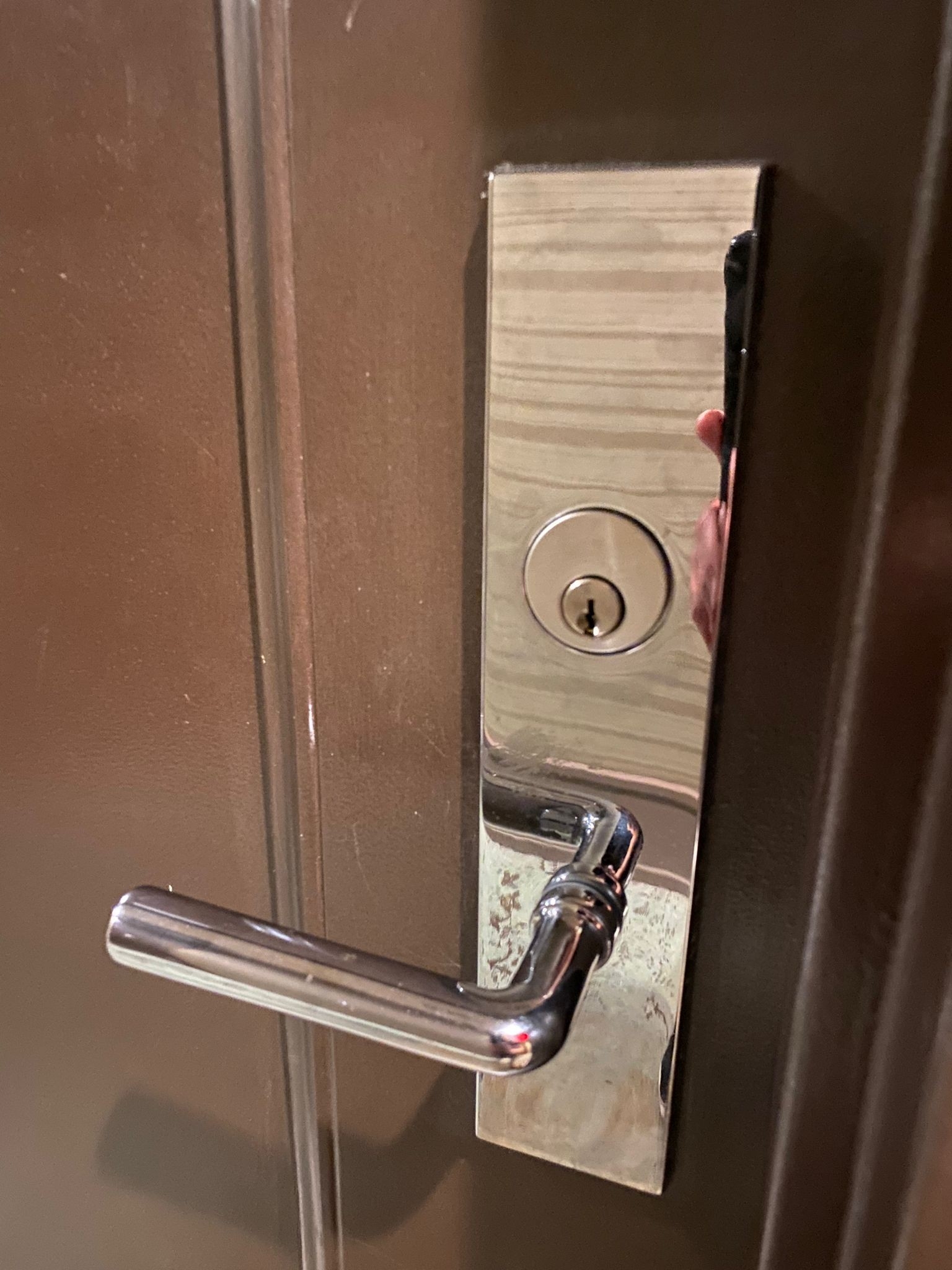 Strong deadbolt lock as a key home security tip